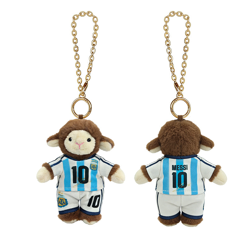 Argentina AFA Messi 10 Lamb Plush Charm