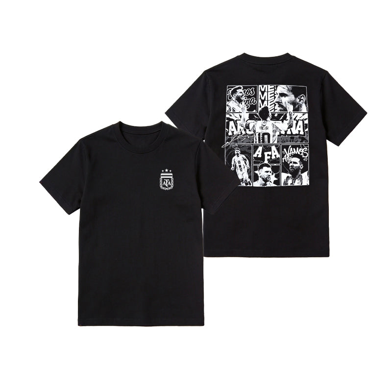 Argentina AFA Photo Collage Tee — Black