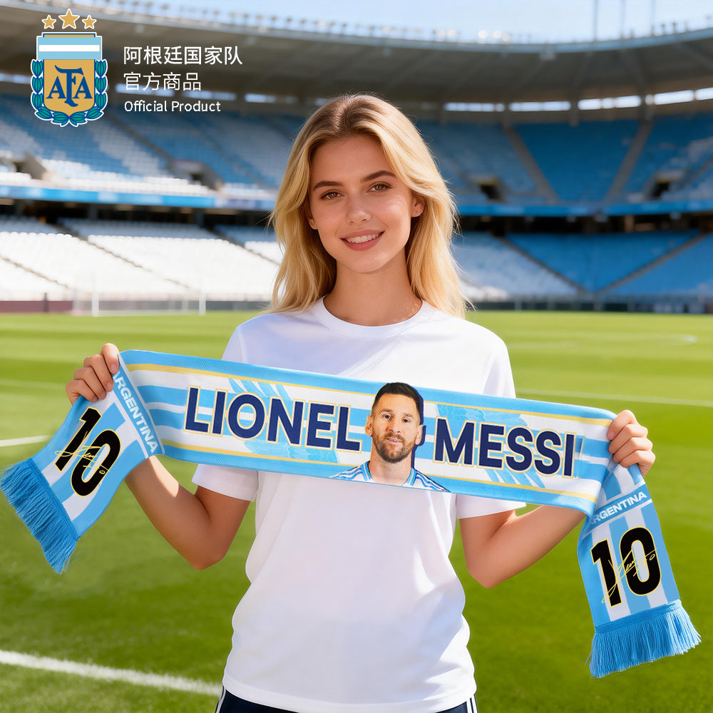 Argentina AFA Messi #10 Fan Scarf