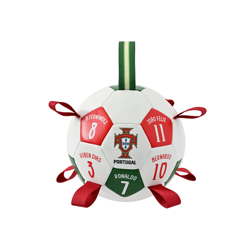 Portugal FPF Pet Soccer Ball Tug Toy
