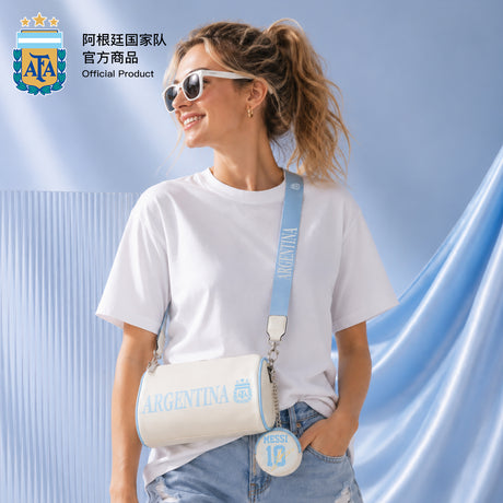 Argentina AFA Messi 10 Mini Barrel Bag