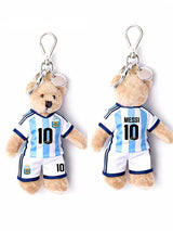 Argentina AFA Messi #10 Bear Plush Charm