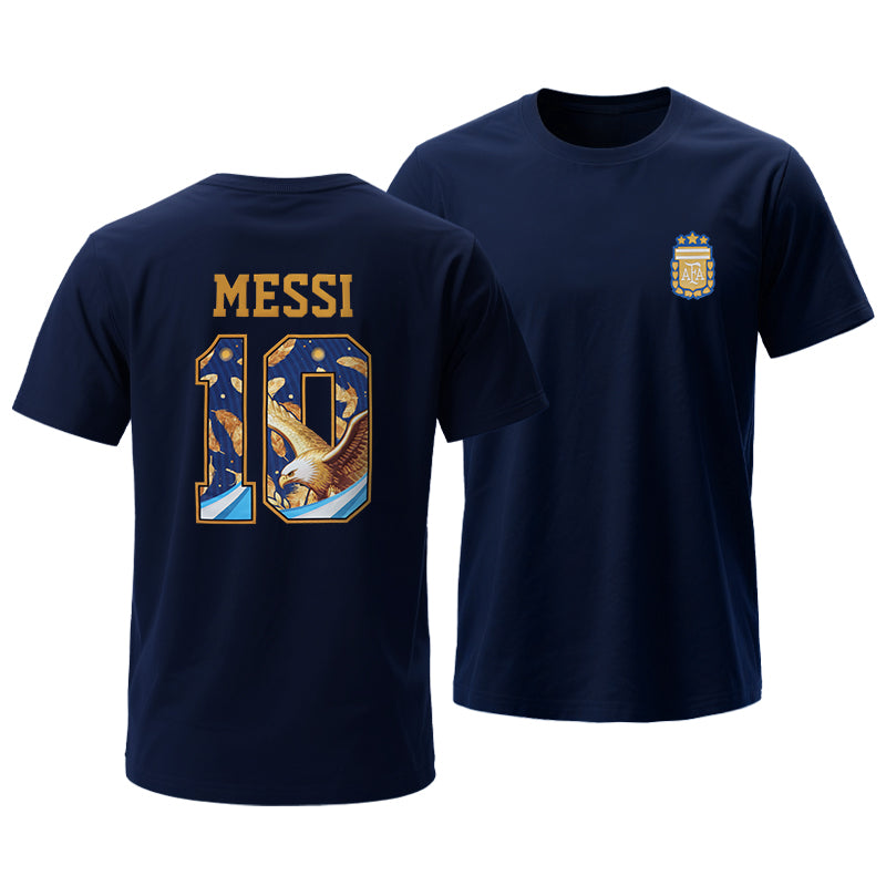 Argentina AFA Messi #10 Gold Edition Tee | Fantown Soccer