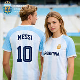 Argentina AFA Messi #10 Home Stripe Tee