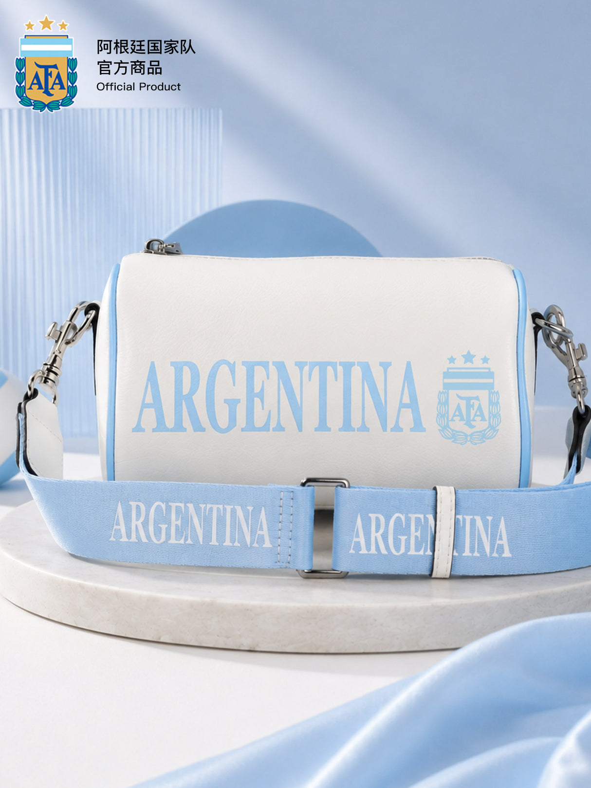 Argentina AFA Messi 10 Mini Barrel Bag