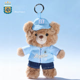 Argentina AFA Messi #10 Plush Teddy Bear Keychain