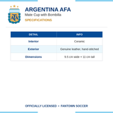 Argentina AFA Mate Cup with Bombilla