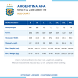Argentina AFA Messi #10 Gold Edition Tee
