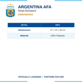 Argentina AFA Stripe Backpack