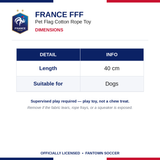France FFF Pet Flag Cotton Rope Toy