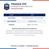France FFF Pet Rooster & Soccer Ball Toy Set