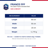 France FFF Pet Steel Frame Elevated Bed