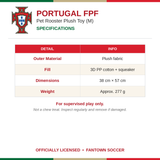 Portugal FPF Pet Rooster Plush Toy (M)