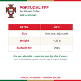 Portugal FPF Pet Woven Collar