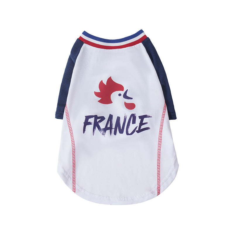 France FFF Pet Raglan T-Shirt